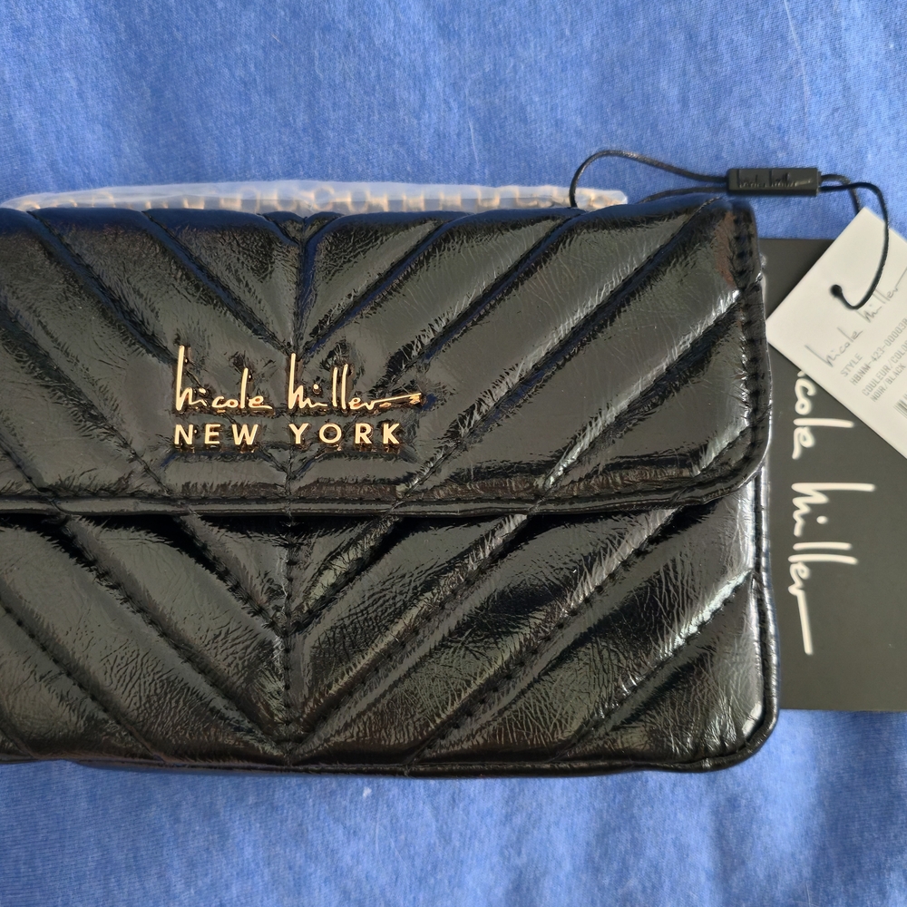 Nicole Miller Black Crossbody Bag